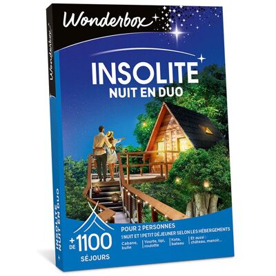 WONDERBOX - INSOLITE - Nuit en duo - Publicité WONDERBOX - INSOLITE - Nuit en duo - Publicité