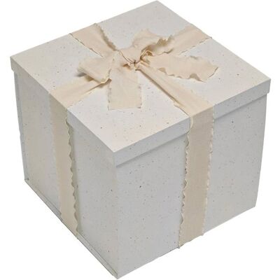 JBNIUAY Boîte Cadeau Premium Blanc Cassé 22x22x205cm - avec Couvercle et Ruban - Pour Saint-Valentin Noël Mariage Anniversaire Blanc - Publicité JBNIUAY Boîte Cadeau Premium Blanc Cassé 22x22x205cm - avec Couvercle et Ruban - Pour Saint-Valentin Noël Mariage Anniversaire Blanc - Publicité