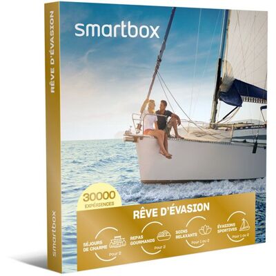 Coffret Cadeau SMARTBOX - Rêve dévasion - 1 séjour ou 1 activité pour 1 ou 2 personnes - Publicité Coffret Cadeau SMARTBOX - Rêve dévasion - 1 séjour ou 1 activité pour 1 ou 2 personnes - Publicité