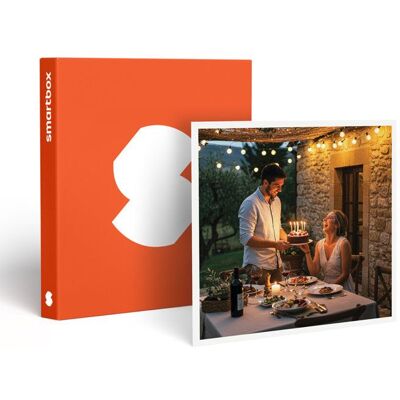 Coffret Cadeau SMARTBOX - Anniversaire gastronomique pour un duo gourmet - 1 dîner gastronomique pour 2 personnes - Publicité Coffret Cadeau SMARTBOX - Anniversaire gastronomique pour un duo gourmet - 1 dîner gastronomique pour 2 personnes - Publicité
