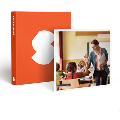 Coffret Cadeau SMARTBOX - Carte cadeau pour prof - 10 € - 10 euros en Carte cadeau pour accéder à tout l’univers des expériences - Publicité Coffret Cadeau SMARTBOX - Carte cadeau pour prof - 10 € - 10 euros en Carte cadeau pour accéder à tout l’univers des expériences - Publicité