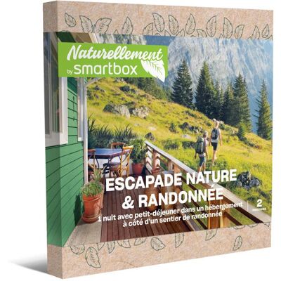 Coffret Cadeau SMARTBOX - Escapade nature & randonnée - 1 nuit avec petit-déjeuner pour 2 personnes - Publicité Coffret Cadeau SMARTBOX - Escapade nature & randonnée - 1 nuit avec petit-déjeuner pour 2 personnes - Publicité
