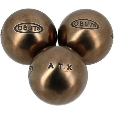 Boules de pétanque Atx competition 71mm - Obut Gris - Publicité Boules de pétanque Atx competition 71mm - Obut Gris - Publicité