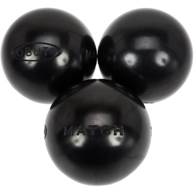 Boules de pétanque Match noire 0 72 mm - Obut Noir - Publicité Boules de pétanque Match noire 0 72 mm - Obut Noir - Publicité