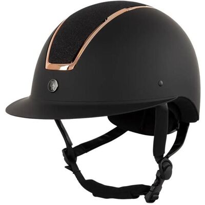 Casque déquitation visière polo BR Equitation Omega Painted Glitter - black/rose Noir - Publicité Casque déquitation visière polo BR Equitation Omega Painted Glitter - black/rose Noir - Publicité