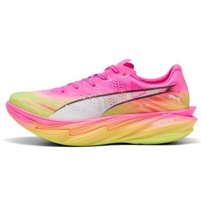 Chaussures de running Puma Deviate Nitro Elite 4 ST - poison pink/yellow alert/bright aqua Rose - Publicité Chaussures de running Puma Deviate Nitro Elite 4 ST - poison pink/yellow alert/bright aqua Rose - Publicité
