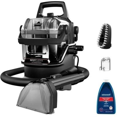 NEW BISSELL SpotClean HydroSteam Select - Nettoyeur Vapeur - Moquettes voiture carrelage - 1000 W - 45 m - 3 modes de nettoyage Gris - Publicité NEW BISSELL SpotClean HydroSteam Select - Nettoyeur Vapeur - Moquettes voiture carrelage - 1000 W - 45 m - 3 modes de nettoyage Gris - Publicité