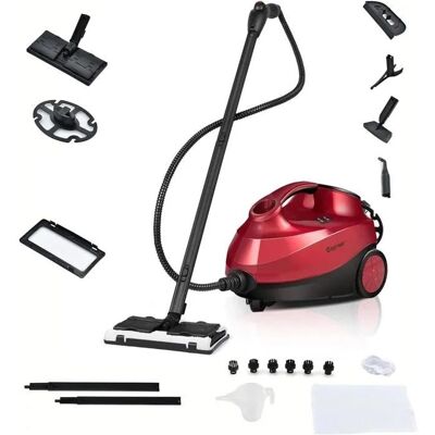 Nettoyeur Vapeur Polyvalent 2000W COSTWAY Punaises de Lit-Réservoir 15L19 Accessoires 40 Bar-Voyant LED-108℃-Acariens Rouge Rouge - Publicité Nettoyeur Vapeur Polyvalent 2000W COSTWAY Punaises de Lit-Réservoir 15L19 Accessoires 40 Bar-Voyant LED-108℃-Acariens Rouge Rouge - Publicité