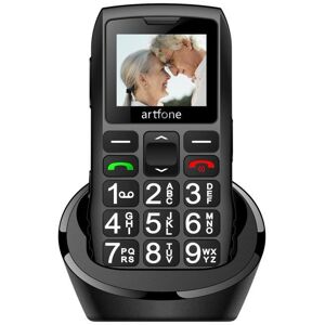 Artfone C1+ Téléphone Portable pour Senior Station de Charge Grandes Touches Bouton SOS Radio FM Batterie 1400mAh 2G GSM Noir - Publicité Artfone C1+ Téléphone Portable pour Senior Station de Charge Grandes Touches Bouton SOS Radio FM Batterie 1400mAh 2G GSM Noir - Publicité