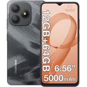 BLACKVIEW WAVE 9C Smartphone 6.56 12Go + 64 Go/jusquà 2To 5000mAh 13MP Caméra AI Téléphone portable 4G Double Sim GPS - Noir Noir - Publicité BLACKVIEW WAVE 9C Smartphone 6.56 12Go + 64 Go/jusquà 2To 5000mAh 13MP Caméra AI Téléphone portable 4G Double Sim GPS - Noir Noir - Publicité