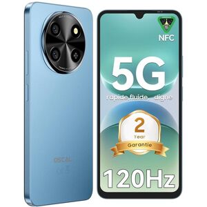 5G Oscal TIGER 8 Téléphone Portable Débloqué 688 12Go+128Go/SD 2To 5000mAh Smartphone Android 15 NFC Dual SIM GPS - Bleu Bleu - Publicité 5G Oscal TIGER 8 Téléphone Portable Débloqué 688 12Go+128Go/SD 2To 5000mAh Smartphone Android 15 NFC Dual SIM GPS - Bleu Bleu - Publicité