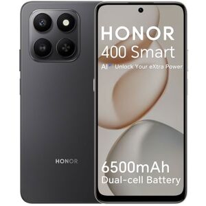 Smartphone 4G - HONOR 400 Smart - 6Go RAM - 128Go - Noir - 6500 mAh - Caméra AI 108 Mpx - EU version Noir - Publicité Smartphone 4G - HONOR 400 Smart - 6Go RAM - 128Go - Noir - 6500 mAh - Caméra AI 108 Mpx - EU version Noir - Publicité