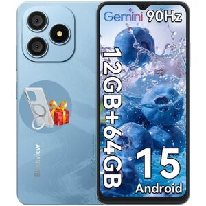 Blackview WAVE 9C – Smartphone 656 HD+ 90Hz 4Go + 8Go ext. (jusquà 12Go) 64Go 5000mAh Android 15 Dual SIM Bleu Bleu - Publicité Blackview WAVE 9C – Smartphone 656 HD+ 90Hz 4Go + 8Go ext. (jusquà 12Go) 64Go 5000mAh Android 15 Dual SIM Bleu Bleu - Publicité