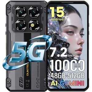 OUKITEL WP60 5G Rugged Smartphone 5G 48GO +512GO 7.2 10000mAh Telephone Portable Incassable Android 15 108MP Dual SIM/GPS/NFC Noir Noir - Publicité OUKITEL WP60 5G Rugged Smartphone 5G 48GO +512GO 7.2 10000mAh Telephone Portable Incassable Android 15 108MP Dual SIM/GPS/NFC Noir Noir - Publicité