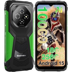 Blackview Fort 1 Smartphone Robuste 18 Go + 256 Go Caméra 16MP 6.56 10000mAh Android 15 Telephone Double SIM 4G NFC GPS - Vert Vert - Publicité Blackview Fort 1 Smartphone Robuste 18 Go + 256 Go Caméra 16MP 6.56 10000mAh Android 15 Telephone Double SIM 4G NFC GPS - Vert Vert - Publicité