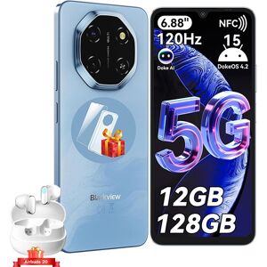 Blackview SHARK6 5G - 12Go/128Go (+2To) Écran 688 120Hz 5000mAh NFC Bleu Bleu - Publicité Blackview SHARK6 5G - 12Go/128Go (+2To) Écran 688 120Hz 5000mAh NFC Bleu Bleu - Publicité