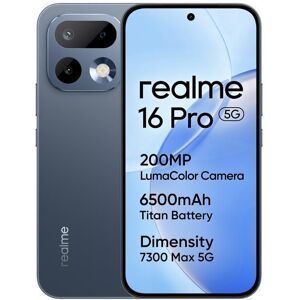 realme 16 Pro 5G Smartphone 8+256 GB Fotocamera AI da 200 MP Batteria da 7000 mAh Grigio Ciottolo Gris - Publicité realme 16 Pro 5G Smartphone 8+256 GB Fotocamera AI da 200 MP Batteria da 7000 mAh Grigio Ciottolo Gris - Publicité