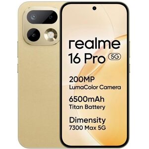 realme 16 Pro 5G Smartphone 8+512 GB Fotocamera AI da 200 MP Batteria da 7000 mAh Oro Master Beige - Publicité realme 16 Pro 5G Smartphone 8+512 GB Fotocamera AI da 200 MP Batteria da 7000 mAh Oro Master Beige - Publicité