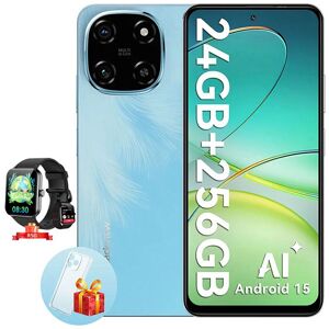 Blackview COLOR 6 - Smartphone 667 8Go+16Go ext./256Go+2To 50MP 5000mAh Dual SIM Bleu + Montre R50 Bleu - Publicité Blackview COLOR 6 - Smartphone 667 8Go+16Go ext./256Go+2To 50MP 5000mAh Dual SIM Bleu + Montre R50 Bleu - Publicité