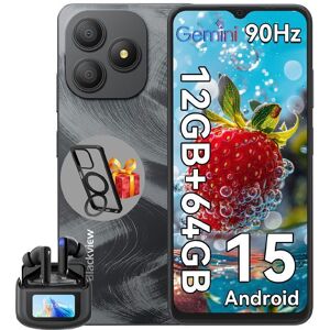 Blackview WAVE 9C Téléphone portable 6.56 12Go+64Go 5000mAh Android 15 Smartphone Dual SIM Noir avec Blackview AirBuds 12 Noir - Publicité Blackview WAVE 9C Téléphone portable 6.56 12Go+64Go 5000mAh Android 15 Smartphone Dual SIM Noir avec Blackview AirBuds 12 Noir - Publicité