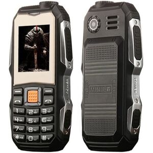 YONIS Téléphone antichoc waterproof double SIM portable chantier lampe LED radio Noir Noir - Publicité YONIS Téléphone antichoc waterproof double SIM portable chantier lampe LED radio Noir Noir - Publicité