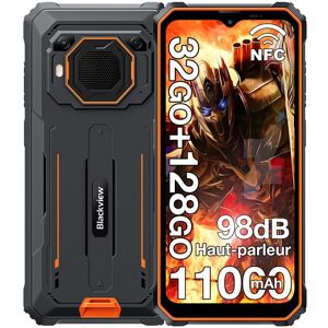 Blackview BV6200 Plus Smartphone Robuste 32Go + 128Go 11000mAh 6.56 16MP Téléphone portable Incassable Double SIM 4G NFC GPS Orange Orange - Publicité Blackview BV6200 Plus Smartphone Robuste 32Go + 128Go 11000mAh 6.56 16MP Téléphone portable Incassable Double SIM 4G NFC GPS Orange Orange - Publicité