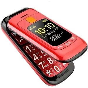 Téléphone mobile sénior à clapet - MOONMINI - Double écran LCD - Sonnerie ultra forte - Bouton SOS - 2800mAh Rouge - Publicité Téléphone mobile sénior à clapet - MOONMINI - Double écran LCD - Sonnerie ultra forte - Bouton SOS - 2800mAh Rouge - Publicité