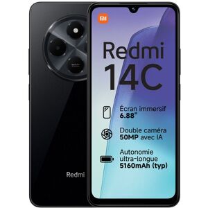 Smartphone - XIAOMI - Redmi 14C - 4 Go RAM - 128 Go - Écran 6.88 pouces Noir - Publicité Smartphone - XIAOMI - Redmi 14C - 4 Go RAM - 128 Go - Écran 6.88 pouces Noir - Publicité
