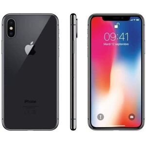 APPLE Iphone X - 64 Go - Gris sidéral (2017) - BATTERIE NEUVE - Reconditionné - Excellent état Gris - Publicité APPLE Iphone X - 64 Go - Gris sidéral (2017) - BATTERIE NEUVE - Reconditionné - Excellent état Gris - Publicité