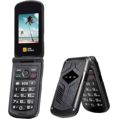 AGM M10 Téléphone portable pliable robuste sans contrat 4G téléphone portable dextérieur compact avec double fonction SIM Noir - Publicité AGM M10 Téléphone portable pliable robuste sans contrat 4G téléphone portable dextérieur compact avec double fonction SIM Noir - Publicité