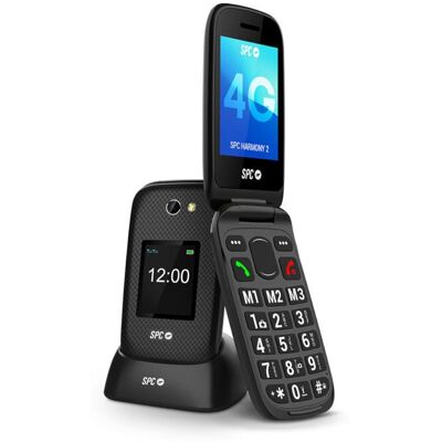Téléphone portable - SPC - HARMONY 2 - 4G - Touches XL - Volume 104dB - Bouton SOS Noir - Publicité Téléphone portable - SPC - HARMONY 2 - 4G - Touches XL - Volume 104dB - Bouton SOS Noir - Publicité