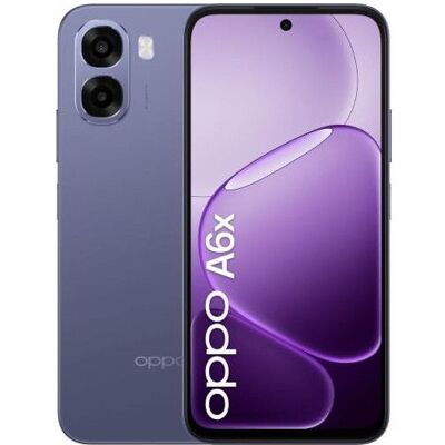 OPPO A6x Smartphone 4G Dual SIM 6.75 120Hz 4GB RAM 128GB Android 15 Batteria 6100mAh Viola Violet - Publicité OPPO A6x Smartphone 4G Dual SIM 6.75 120Hz 4GB RAM 128GB Android 15 Batteria 6100mAh Viola Violet - Publicité
