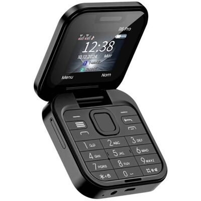 Téléphone pliable Avizar - Double SIM, 1000mAh - Noir - Publicité Téléphone pliable Avizar - Double SIM, 1000mAh - Noir - Publicité
