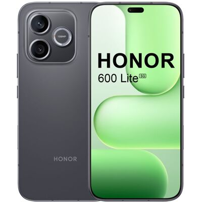 Smartphone 5G - HONOR 600 Lite - 8Go RAM - 256Go - Noir - Appareil Photo IA 108 MP - Batterie 6520 mAh - EU Version Noir - Publicité Smartphone 5G - HONOR 600 Lite - 8Go RAM - 256Go - Noir - Appareil Photo IA 108 MP - Batterie 6520 mAh - EU Version Noir - Publicité