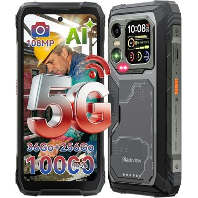 Blackview XPLORE 1 5G Smartphone Robuste 36Go + 256Go 20000mAh/55W 64MP AI Caméra 678 120Hz Écran IP68 Téléphone NFC GPS - Noir Noir - Publicité Blackview XPLORE 1 5G Smartphone Robuste 36Go + 256Go 20000mAh/55W 64MP AI Caméra 678 120Hz Écran IP68 Téléphone NFC GPS - Noir Noir - Publicité