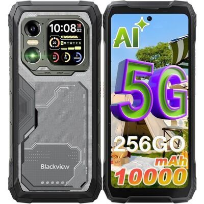 Blackview XPLORE X1 5G Smartphone Robuste 36Go + 256Go 10000mAh/55W 108MP AI Caméra 678 120Hz Écran IP68 Téléphone NFC GPS Noir Noir - Publicité Blackview XPLORE X1 5G Smartphone Robuste 36Go + 256Go 10000mAh/55W 108MP AI Caméra 678 120Hz Écran IP68 Téléphone NFC GPS Noir Noir - Publicité
