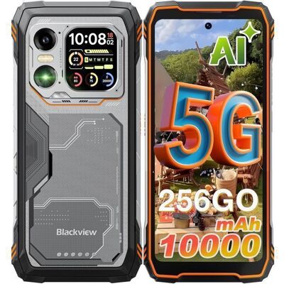 Blackview XPLORE X1 5G Smartphone Robuste 36Go + 256Go 10000mAh/55W 108MP Caméra 678 120Hz Écran IP68 Téléphone NFC GPS Orange Orange - Publicité Blackview XPLORE X1 5G Smartphone Robuste 36Go + 256Go 10000mAh/55W 108MP Caméra 678 120Hz Écran IP68 Téléphone NFC GPS Orange Orange - Publicité