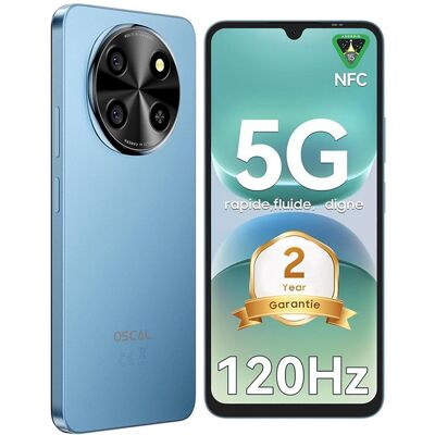 5G Oscal TIGER 8 Téléphone Portable Débloqué 688 12Go+128Go/SD 2To 5000mAh Smartphone Android 15 NFC Dual SIM GPS - Bleu Bleu - Publicité 5G Oscal TIGER 8 Téléphone Portable Débloqué 688 12Go+128Go/SD 2To 5000mAh Smartphone Android 15 NFC Dual SIM GPS - Bleu Bleu - Publicité