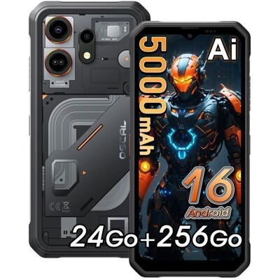 Blackview OSCAL MARINE 3 Smartphone Robuste 6.56 256Go Android 16 5000mAh 4G Téléphone NFC Dual SIM Noir - Publicité Blackview OSCAL MARINE 3 Smartphone Robuste 6.56 256Go Android 16 5000mAh 4G Téléphone NFC Dual SIM Noir - Publicité