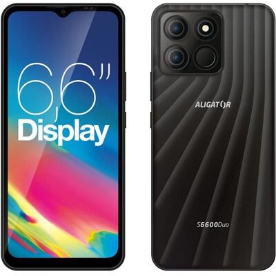 Téléphone mobile - ALIGATOR - S6600 - 4GB RAM - 64GB - Double SIM - 66 pouces Noir - Publicité Téléphone mobile - ALIGATOR - S6600 - 4GB RAM - 64GB - Double SIM - 66 pouces Noir - Publicité