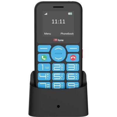 TTfone TT190 Téléphone Mobile à Grandes Touches avec Bouton d’Urgence SOS – Économique (avec Station de Chargement) Noir - Publicité TTfone TT190 Téléphone Mobile à Grandes Touches avec Bouton d’Urgence SOS – Économique (avec Station de Chargement) Noir - Publicité