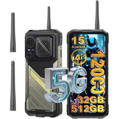 Smartphone Incassable 5G HOTWAV Hyper 8 Ultra 32Go+512Go 6.78 12000mAh 108MP Telephone Portable Android 15 Double SIM/NFC Noir Noir - Publicité Smartphone Incassable 5G HOTWAV Hyper 8 Ultra 32Go+512Go 6.78 12000mAh 108MP Telephone Portable Android 15 Double SIM/NFC Noir Noir - Publicité