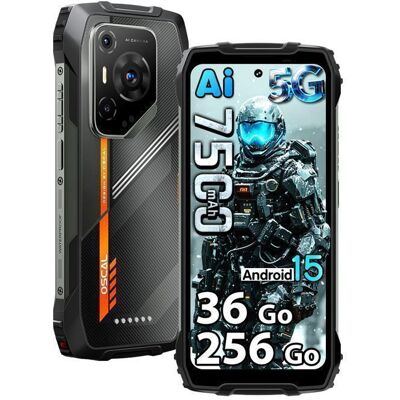 Oscal Pilot 3 - 5G Smartphone Robuste 256Go 6.78 7500mAh IP68 étanche Telephone GPS NFC Double SIM Noir Noir - Publicité Oscal Pilot 3 - 5G Smartphone Robuste 256Go 6.78 7500mAh IP68 étanche Telephone GPS NFC Double SIM Noir Noir - Publicité