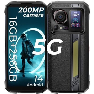 Smartphone étanche 5G - HOTWAV - Hyper 7 Pro - Caméra 200MP - Batterie 10800mAh - Écran 66 120Hz Noir - Publicité Smartphone étanche 5G - HOTWAV - Hyper 7 Pro - Caméra 200MP - Batterie 10800mAh - Écran 66 120Hz Noir - Publicité