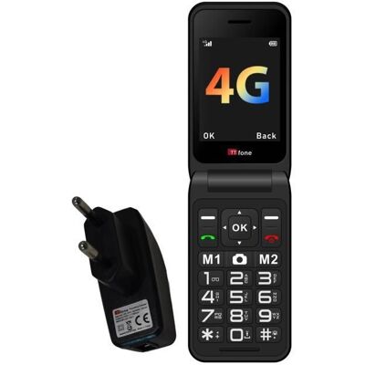 TTfone TT760 4G Mobile de base à gros boutons pour personnes âgées avec bouton dassistance durgence (Rouge avec Chargeur) Rouge - Publicité TTfone TT760 4G Mobile de base à gros boutons pour personnes âgées avec bouton dassistance durgence (Rouge avec Chargeur) Rouge - Publicité