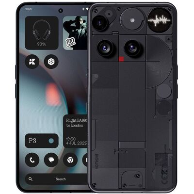 Smartphone - NOTHING - Phone (3) - 12 Go RAM - 256 Go - 5G-LTE IP68 Noir - Publicité Smartphone - NOTHING - Phone (3) - 12 Go RAM - 256 Go - 5G-LTE IP68 Noir - Publicité