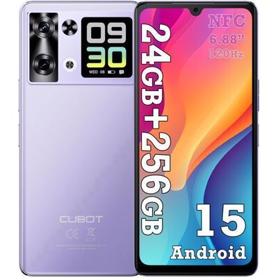 CUBOT P90 Smartphone 6.88 24Go(12+12) + 256Go/jusquà 1To 5100mAh 64MP Caméra Téléphone Portable 4G Double SIM NFC GPS - Violet Violet - Publicité CUBOT P90 Smartphone 6.88 24Go(12+12) + 256Go/jusquà 1To 5100mAh 64MP Caméra Téléphone Portable 4G Double SIM NFC GPS - Violet Violet - Publicité
