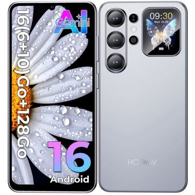 Smartphone-HOTWAV X26 Ultra-Cadeaux Summer-Écran 675 Pouces Deux Écrans Tactiles-6+128Go-5160mAh-Android 16/4G Dual SIM-Blanc Blanc - Publicité Smartphone-HOTWAV X26 Ultra-Cadeaux Summer-Écran 675 Pouces Deux Écrans Tactiles-6+128Go-5160mAh-Android 16/4G Dual SIM-Blanc Blanc - Publicité