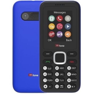 TTFONE - TT150 - Téléphone portable débloqué de base double SIM avec caméra - Bleu Blanc - Publicité TTFONE - TT150 - Téléphone portable débloqué de base double SIM avec caméra - Bleu Blanc - Publicité