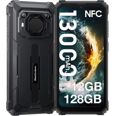 Blackview BV6200 pro Smartphone Robuste 12Go + 128Go 13000mAh 6.56 Android 13 13MP Enceinte Smart-K Box Double SIM 4G GPS - Noir Noir - Publicité Blackview BV6200 pro Smartphone Robuste 12Go + 128Go 13000mAh 6.56 Android 13 13MP Enceinte Smart-K Box Double SIM 4G GPS - Noir Noir - Publicité